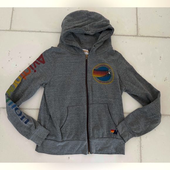 AVIATOR NATION ASPEN HOODIE - HEATHER GREY - Picture 3 of 5